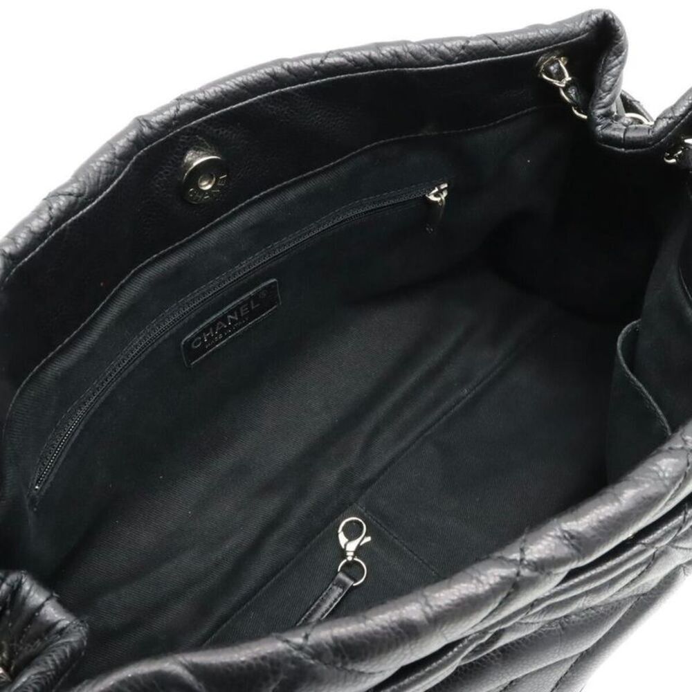 Pre Loved chanel PST Petit Shopping Quilted Tote Women black | black Tote Bags - Picture 5 of 8